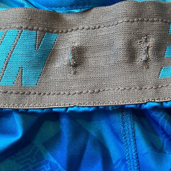 NIKE💫 Mens Blue Print Dri-Fit Sport Shorts with Pockets - Picture 4 of 7